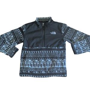 The North Face Girls XS 6 Aztec Tribal Fleece Quarter Zip Pullover